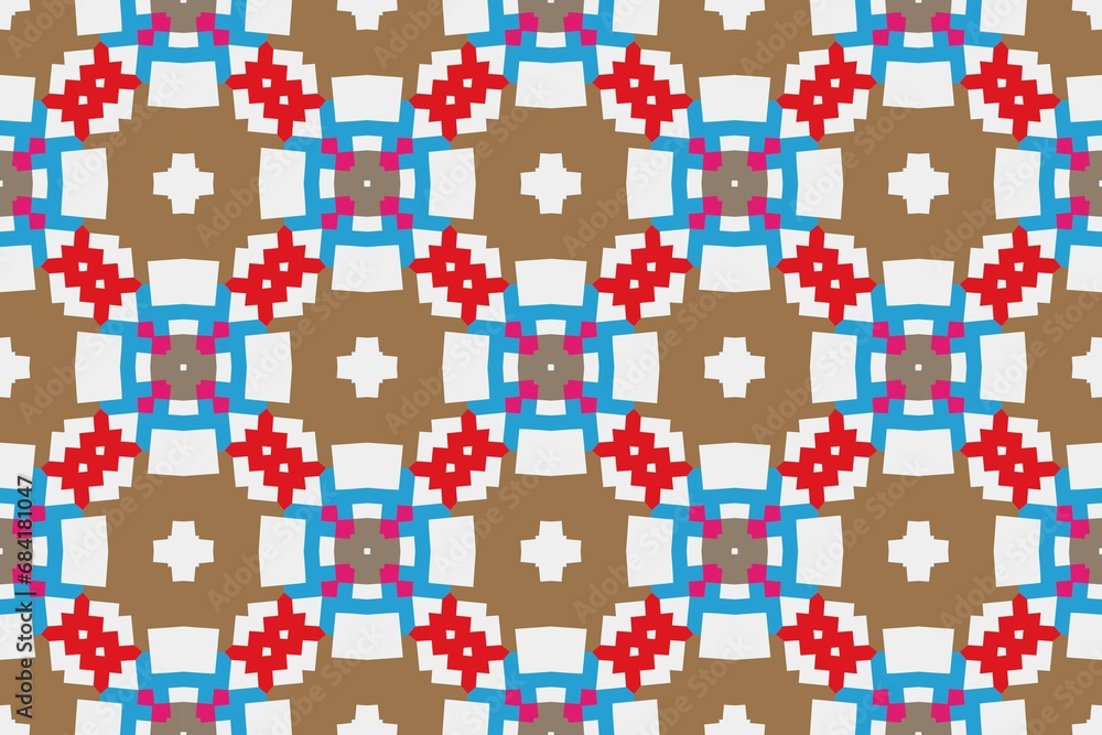 Abstract ethnic rug ornamental seamless pattern.Perfect for fashion, textile design, cute themed fabric, on wall paper, wrapping paper and home decor. Geometric pattern. Abstract ethnic rug ornamental seamless pattern.Perfect for fashion, textile design, cute themed fabric, on wall paper, wrapping paper and home decor. Geometric pattern.