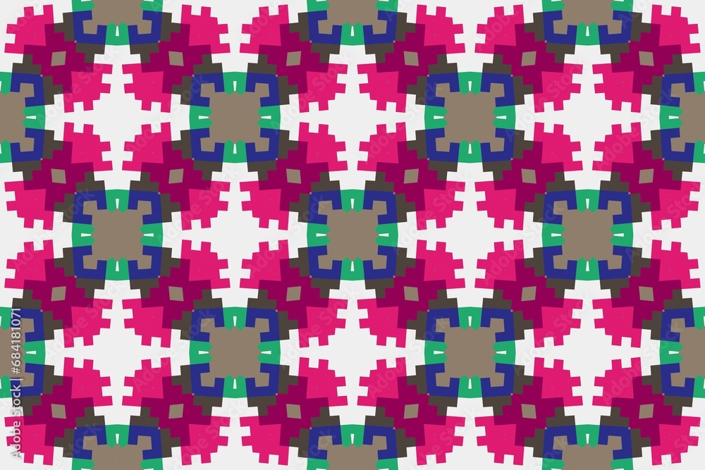 Abstract ethnic rug ornamental seamless pattern.Perfect for fashion, textile design, cute themed fabric, on wall paper, wrapping paper and home decor. Geometric pattern. Abstract ethnic rug ornamental seamless pattern.Perfect for fashion, textile design, cute themed fabric, on wall paper, wrapping paper and home decor. Geometric pattern.