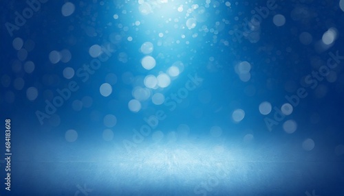 blue gradient abstract background with soft spot light for product displaying photo