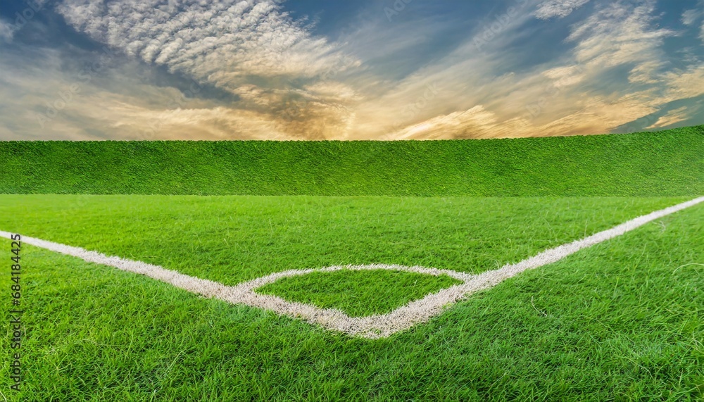 green grass field background for soccer and football sports volleyball green lawn pattern and texture background close up image