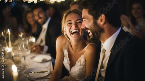 imagen de una boda y la novia pasándolo genial con o sin invitados © cuperino