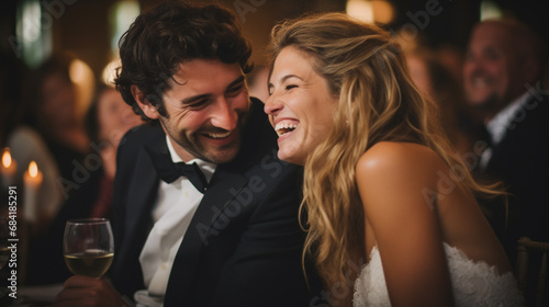 imagen de una boda y la novia pasándolo genial con o sin invitados photo