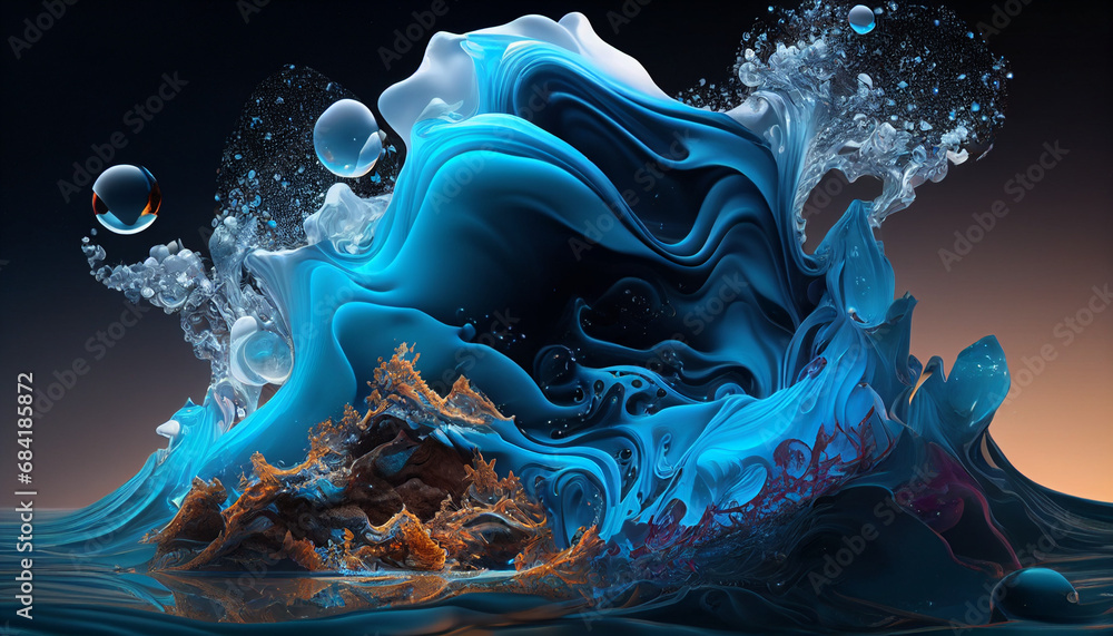 Obraz premium fractal background