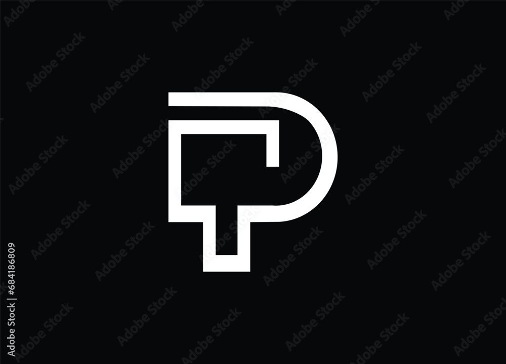 Creative Letters TP Logo Design Vector Template Creative Letters TP Logo Design Vector Template