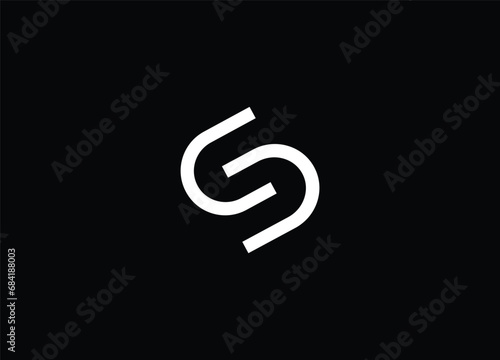 Creative Letters US Logo Design Vector Template photo