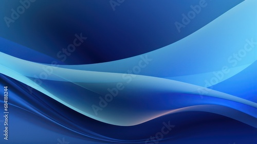 Blue background modern wave shape design, business finance wallpaper.