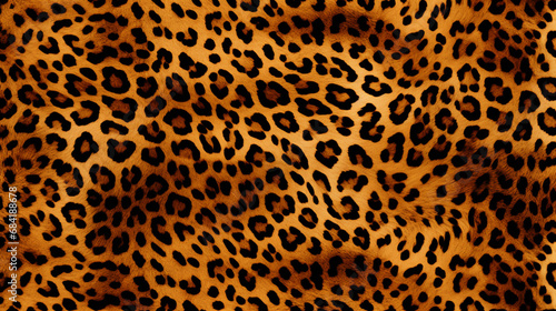 The pattern replicate the intricate and striking design of a leopard's coat created with Generative Ai