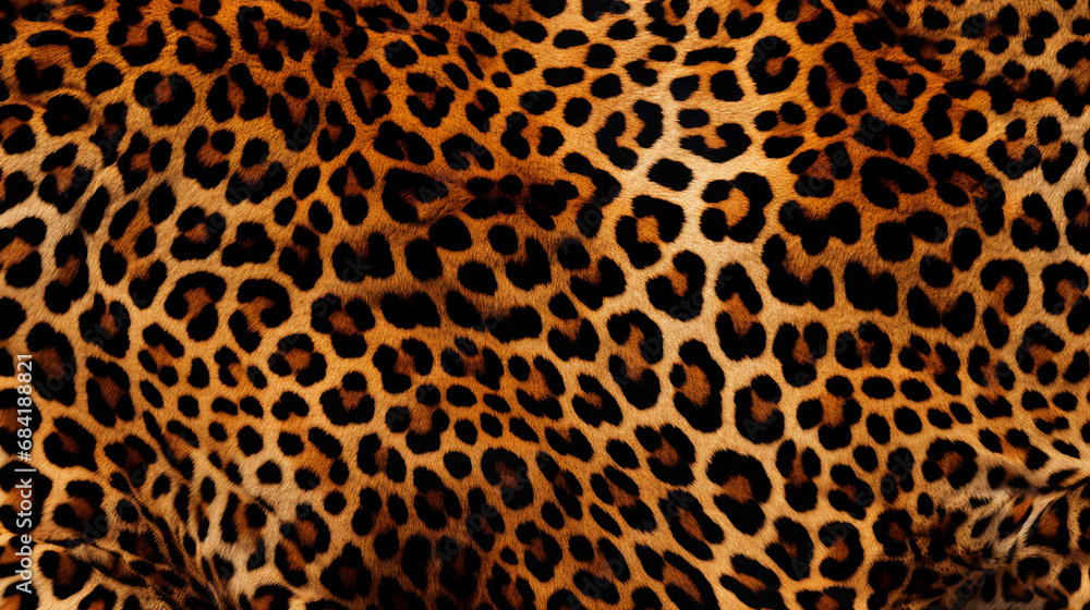 The pattern replicate the intricate and striking design of a leopard's coat created with Generative Ai The pattern replicate the intricate and striking design of a leopard's coat created with Generative Ai
