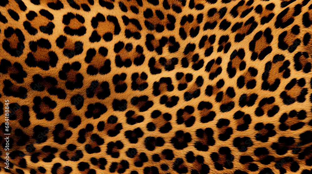 The pattern replicate the intricate and striking design of a leopard's coat created with Generative Ai The pattern replicate the intricate and striking design of a leopard's coat created with Generative Ai