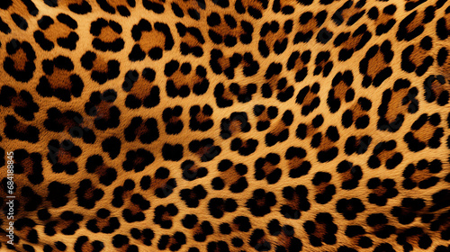 The pattern replicate the intricate and striking design of a leopard s coat created with Generative Ai