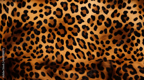 The pattern replicate the intricate and striking design of a leopard's coat created with Generative Ai © Andrii Yablonskyi