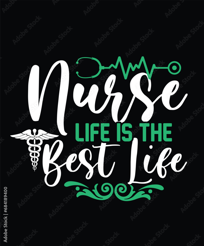 Nurse Typography and svg and groovy and t-shirt design