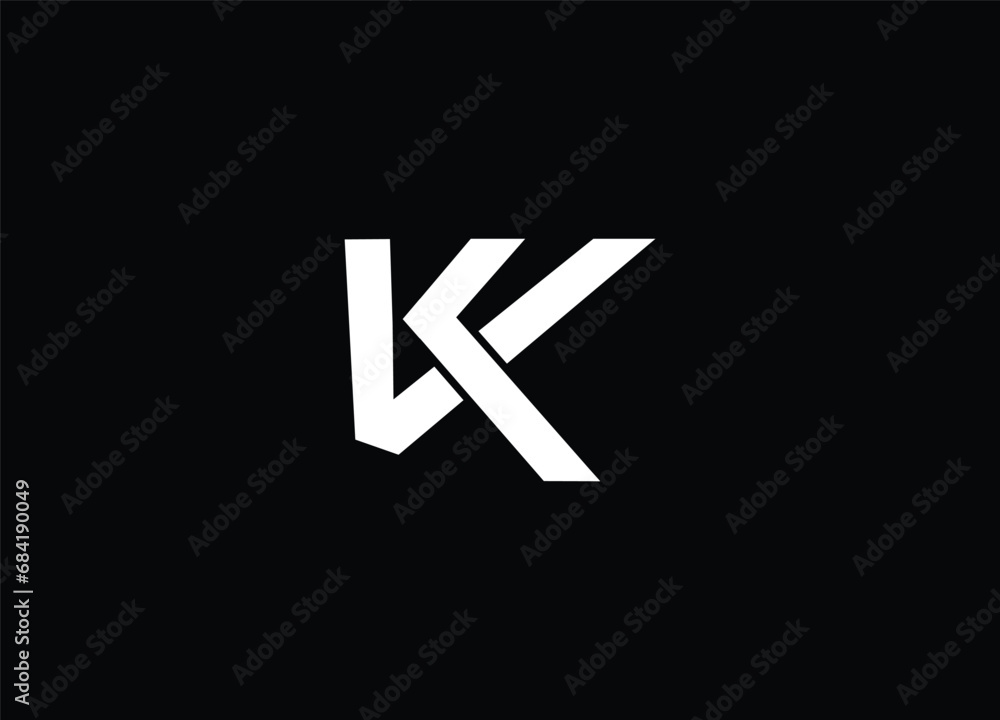 Creative Letters VK Logo Design Vector Template Creative Letters VK Logo Design Vector Template