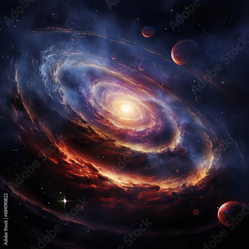 Illustration of a galaxy.