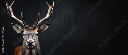 Deer, Minimalistic Professional Portrait, Generative AI