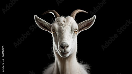 Goat, Minimalistic Professional Portrait, Generative AI © AIExplosion