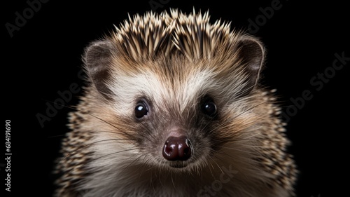 Hedgehog, Minimalistic Professional Portrait, Generative AI