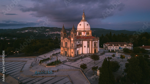 church at night