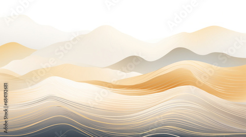 Serenity of rolling hills, captured in smooth waves of gold and cream, echoes the calm of nature's landscape