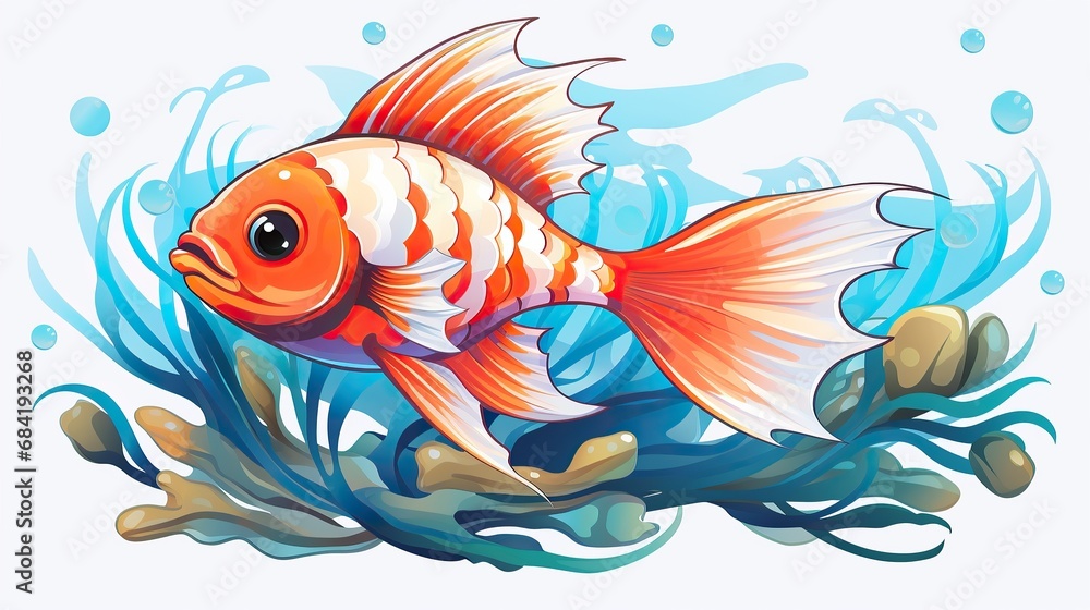 Cute clown fish cartoon Cute clown fish cartoon
