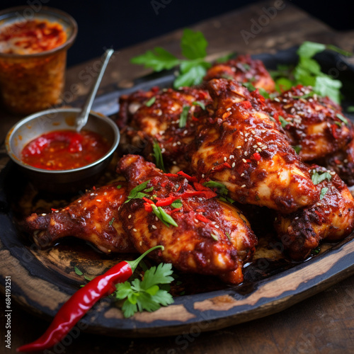 Piri piri chicken.