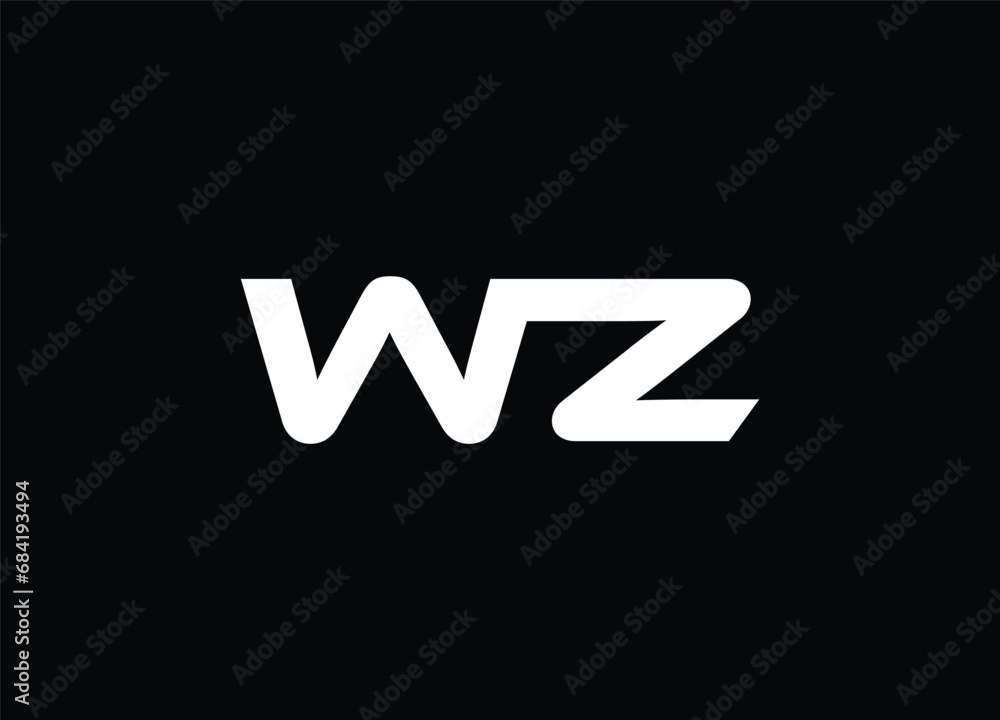 Creative Letters WZ Logo Design Vector Template Creative Letters WZ Logo Design Vector Template