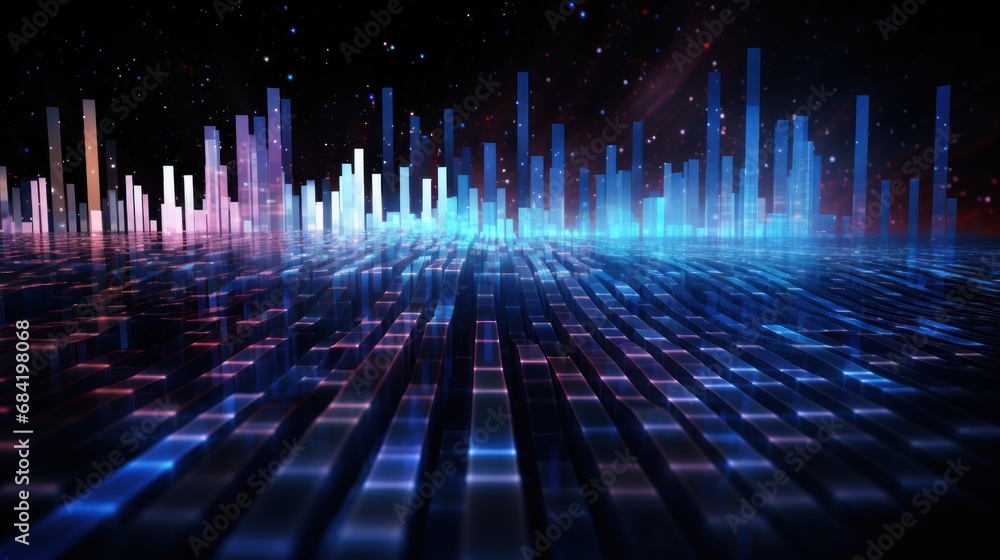 Pulsating IT Technology abstract background Pulsating IT Technology abstract background