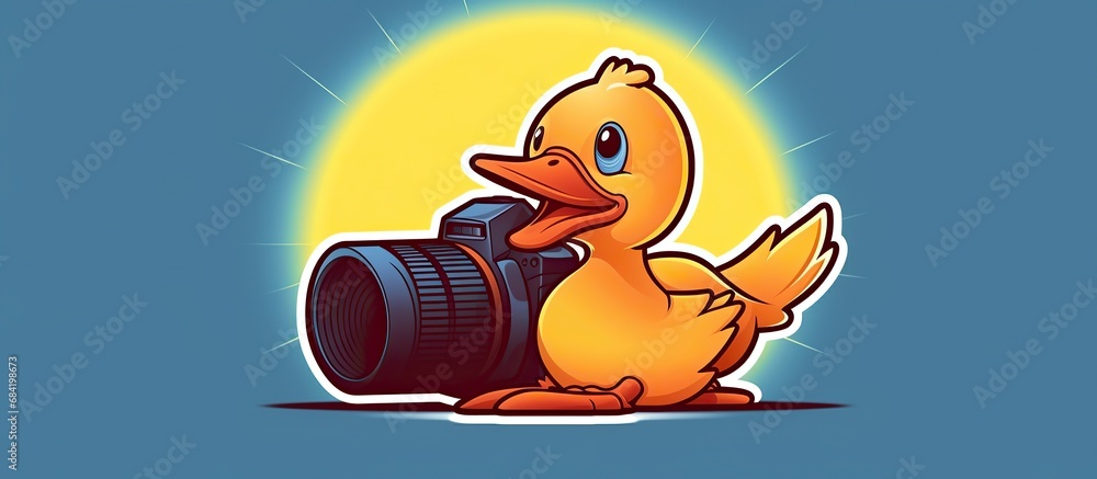 duck vector rubber duck icon logo sunglasses cartoon character ...