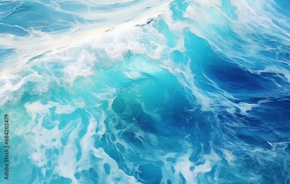 Breathtaking Aerial Spectacle: Uncover the Vibrant Turquoise Waters in Hidden Paradise Generative AI