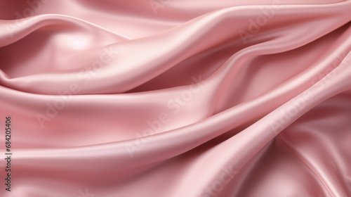 Pink silk texture. Soft waves.