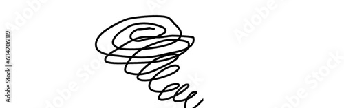 Tornado swirl line on white background - vector illustration
