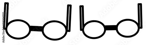 eye glasses icon vector illustration