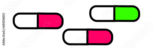 medicine capsule icon vector illustration