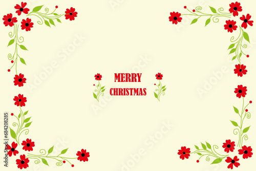 Merry Christmas and Happy New Year Set of greeting cards, posters, holiday covers.beautiful snowflakes in modern line art style on red background.