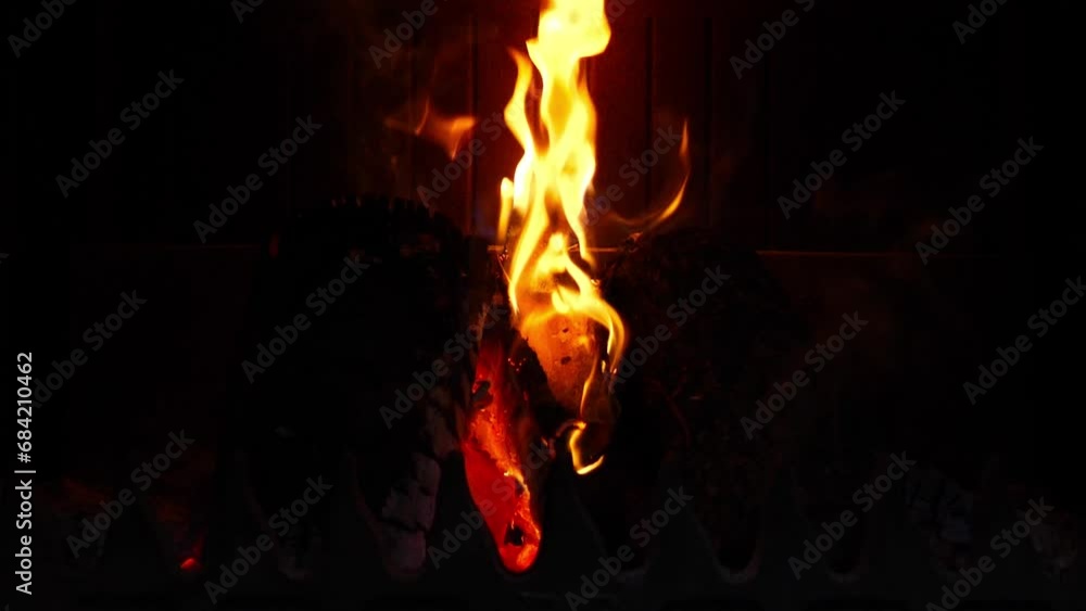 fire in the fireplace fire in the fireplace