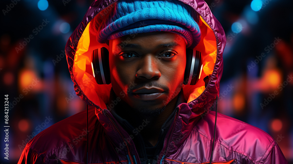 Black african american man wearing sportive. Black african american man wearing sportive.