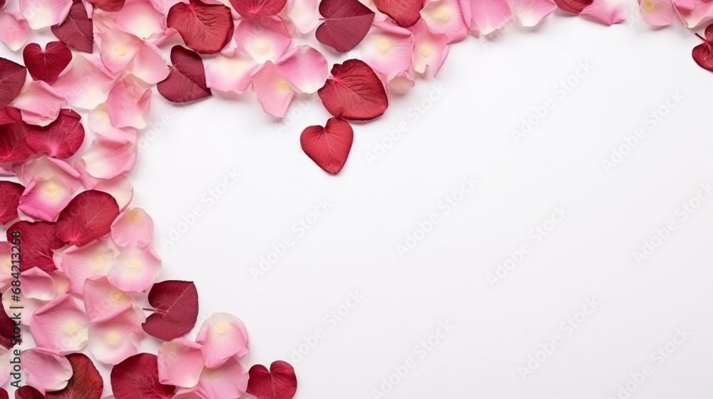 Valentine's Day rose background banner, copy paste for texture Valentine's Day rose background banner, copy paste for texture