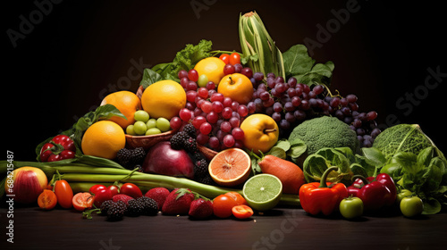 Healthy colorful food