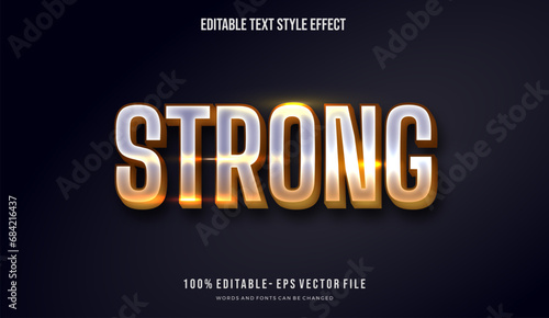 Modern editable text effect vibrant modern color shiny. Text style effect. Editable fonts vector files	