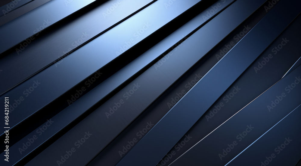 Diagonally arranged brushed blue colourful metal panels with a modern, textured look. Diagonally arranged brushed blue colourful metal panels with a modern, textured look.