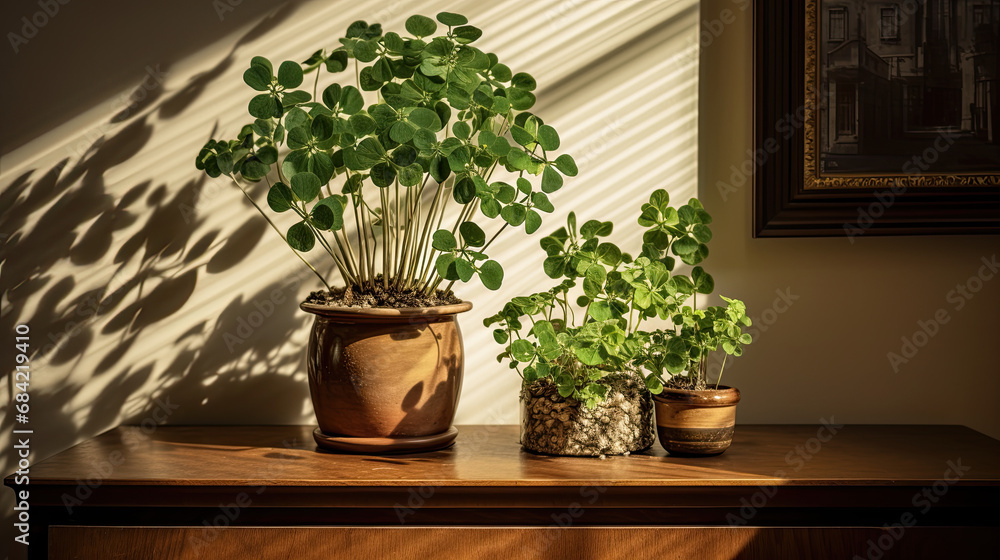 False shamrock plant near a window False shamrock plant near a window