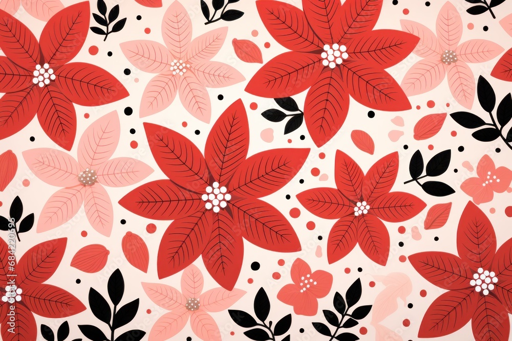 Poinsettias - Generative AI Poinsettias - Generative AI