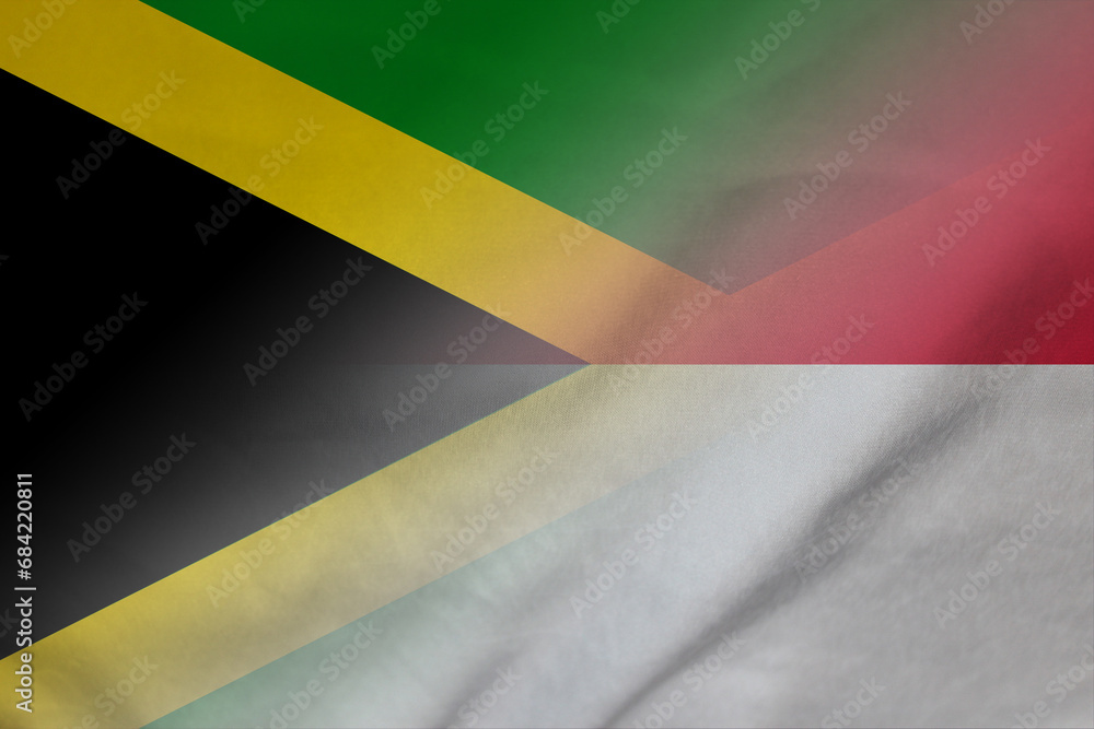 Jamaica and Singapore political flag transborder contract SGP JAM Jamaica and Singapore political flag transborder contract SGP JAM