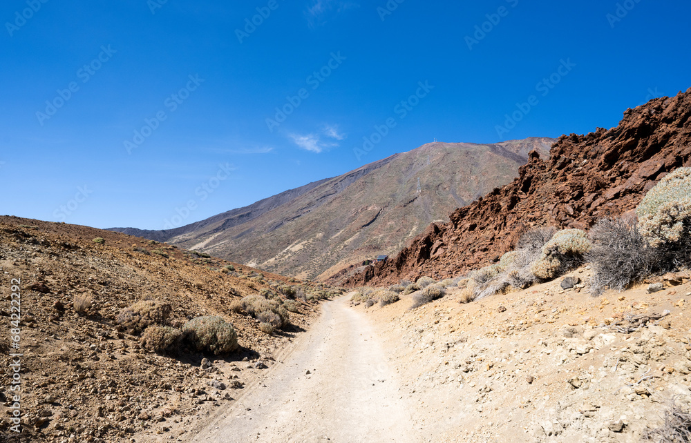 landscape of the Teide volcano