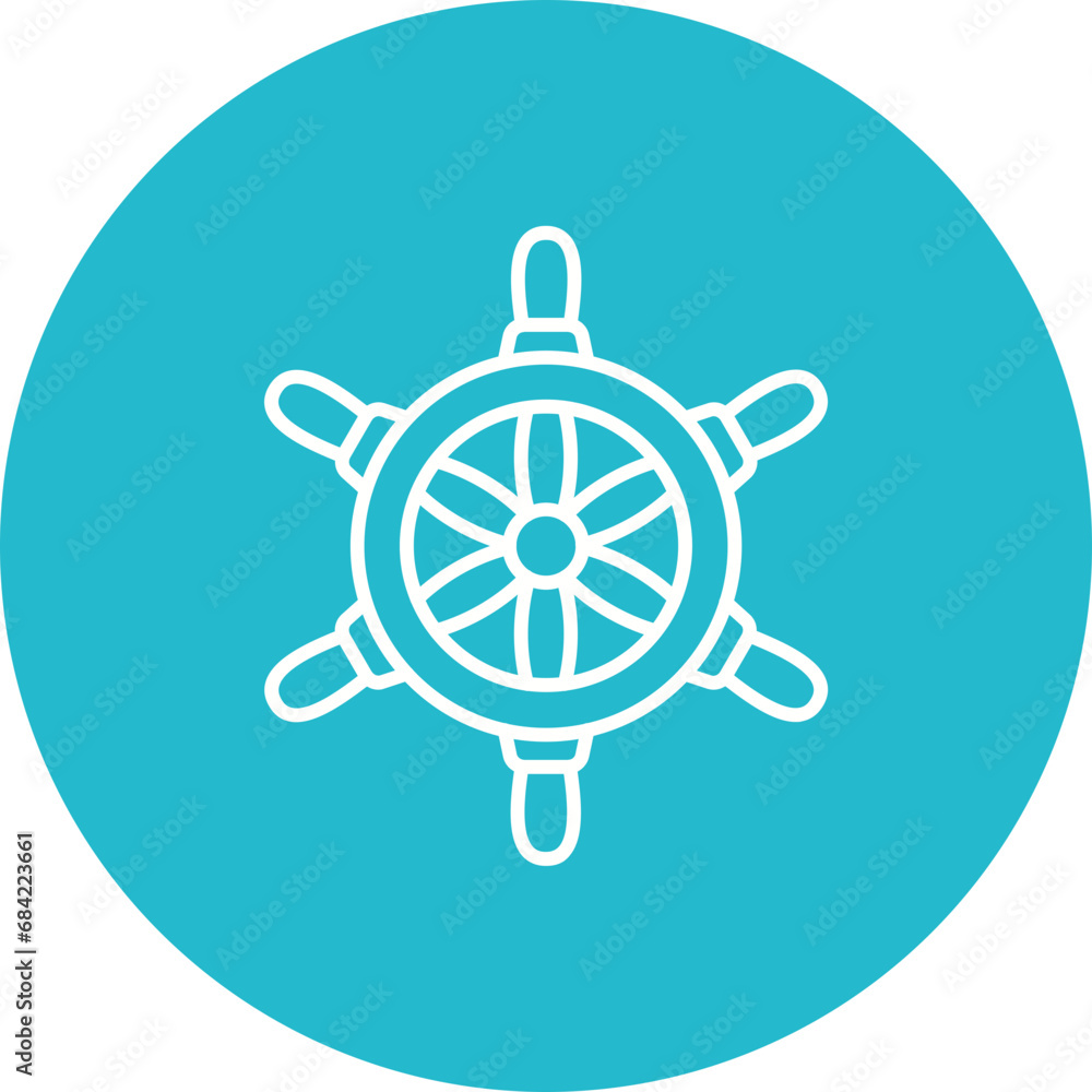 Ship Wheel Icon Ship Wheel Icon
