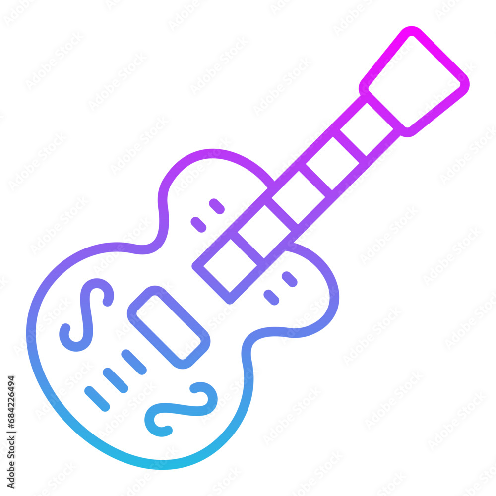 Naklejka premium Guitar Icon
