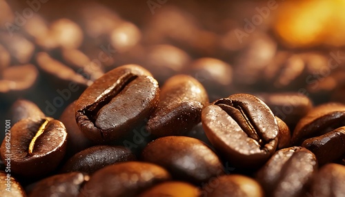 Macro shot of coffee beans