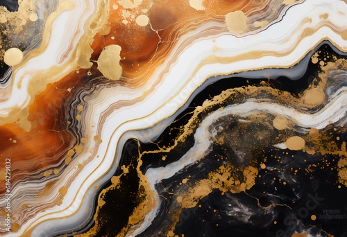 A black and yellow swirling abstract image, in the style of varying wood grains, crystalline and geological forms, color-streaked, light gold and brown, macro perspectives, desertwave