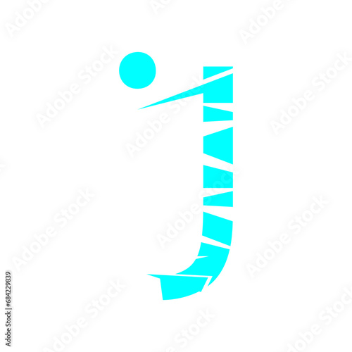 letter j icon illustration vector