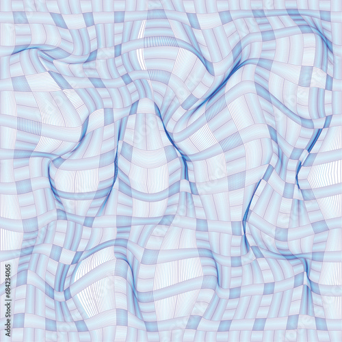 warp blue line abstract pattern